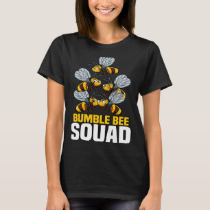 T-shirt Bumble Bee Squad Flower Pollinator Abeille