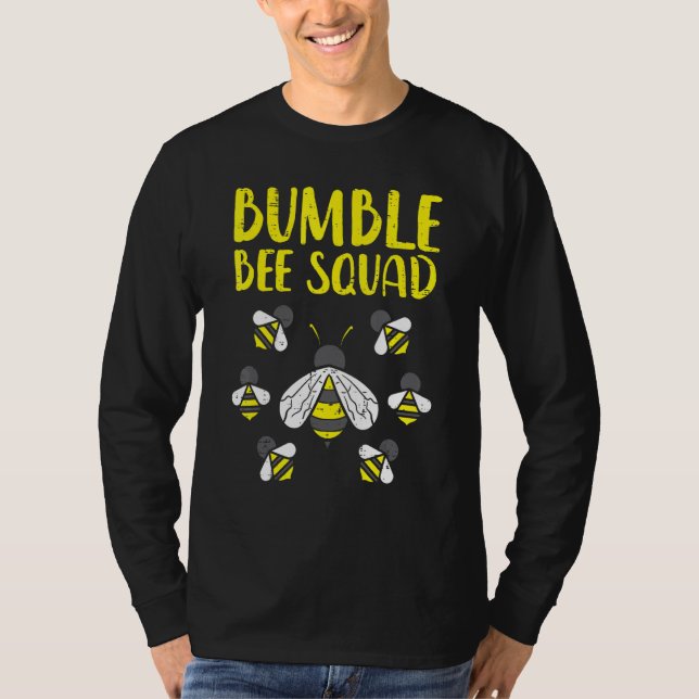 T-shirt Bumble Bee Squad Funny Bumblebee Friends Team Men (Devant)