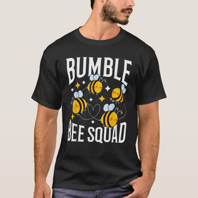 T-shirt Bumble Bee Squad Honey Funny Beekeeper Shirt Apiar (Devant)