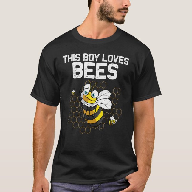 T-shirt Bumblebee For Boys Kids Beekeeper Honey Bee (Devant)