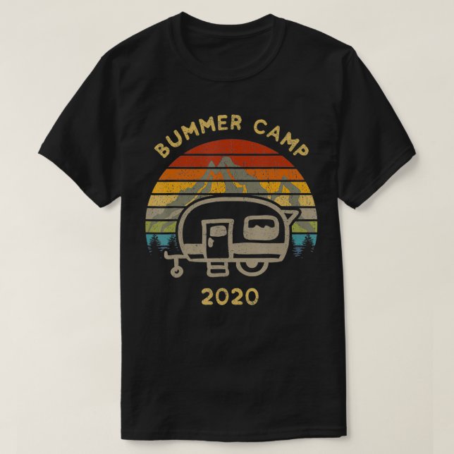 T-shirt Bummer Camp 2020 Retro (Design devant)