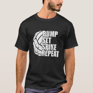 T-shirt Bump Set Spike Répéter Ball Sport Jeu Volleyball