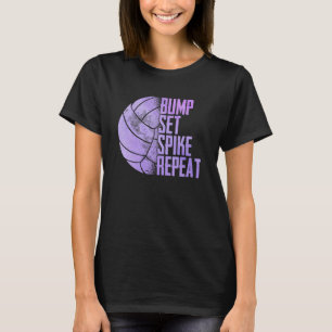 T-shirt Bump Set Spike Répéter Volleyball Athlete Sports