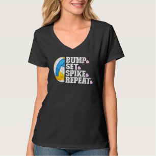 T-shirt Bump Set Spike Répéter Volleyball Graphic Player C