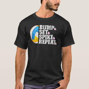 T-shirt Bump Set Spike Répéter Volleyball Graphic Player C