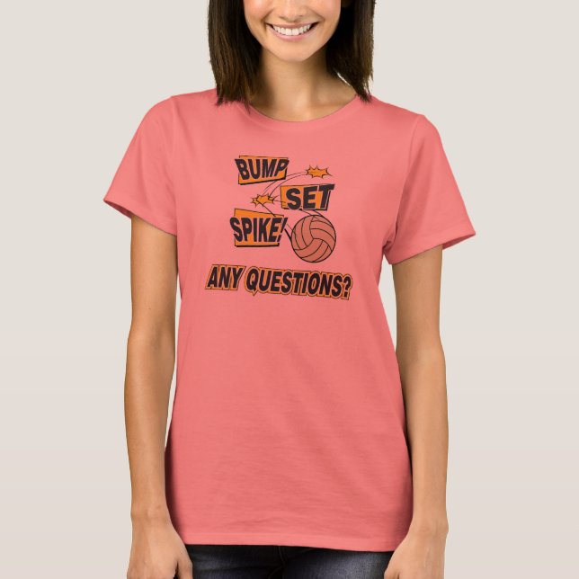 T-shirt Bump Set Spike Volleyball (Devant)