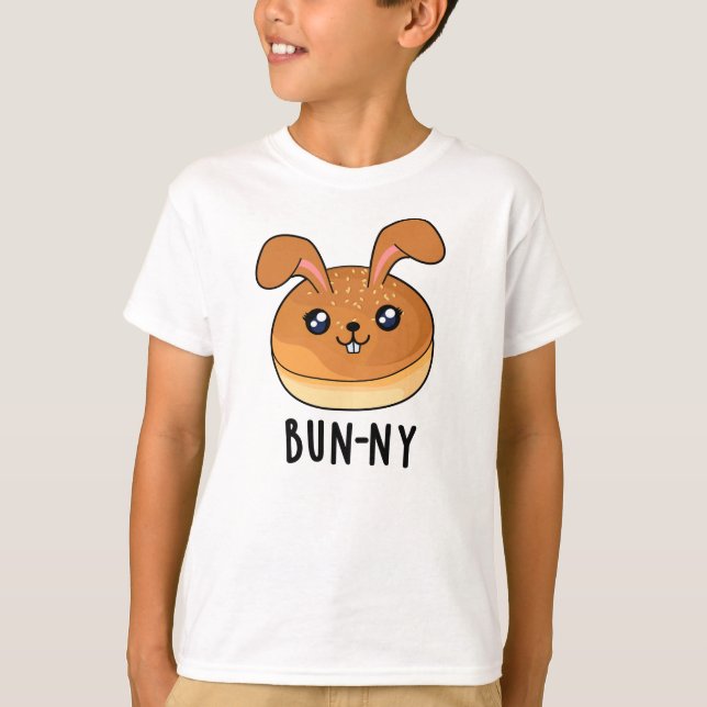 T-shirt Bun-ny Funny Lapin Lapin Bun Pun (Devant)