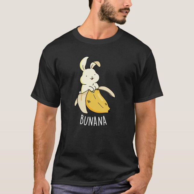 T-shirt Bunana Lapin Amusant Dans Un Jeu De Banane BG Somb (Devant)