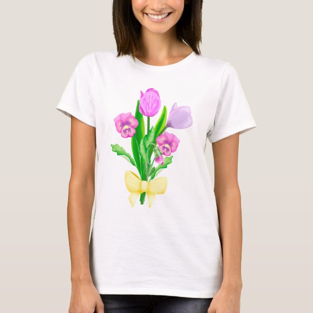 T-shirt Bunch of Spring Flowers (Devant)