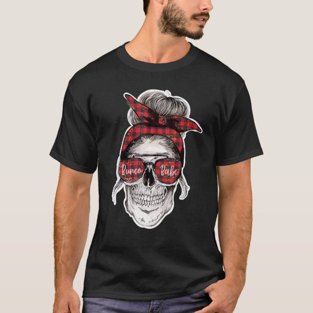 T-shirt Bunco Babe Halloween Squelette (Devant)