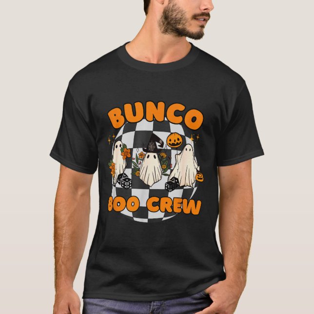 T-shirt Bunco Boo Crew Bunco Halloween Dice  (Devant)