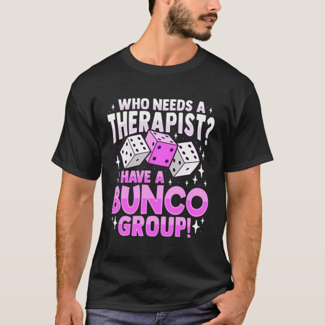 T-shirt Bunco Conception De Jeu Pour Bunco Babes (Devant)