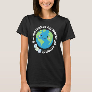 T-shirt Bunco Fait Mon Monde Parcourir La Mignonne Terre B