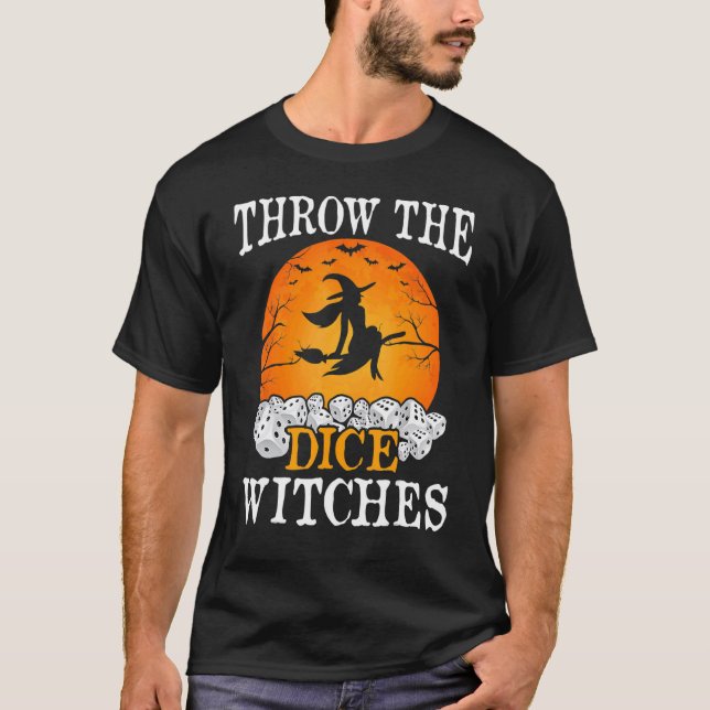 T-shirt Bunco Jouer Les Sorcières Dice Jeu Bunco Halloween (Devant)
