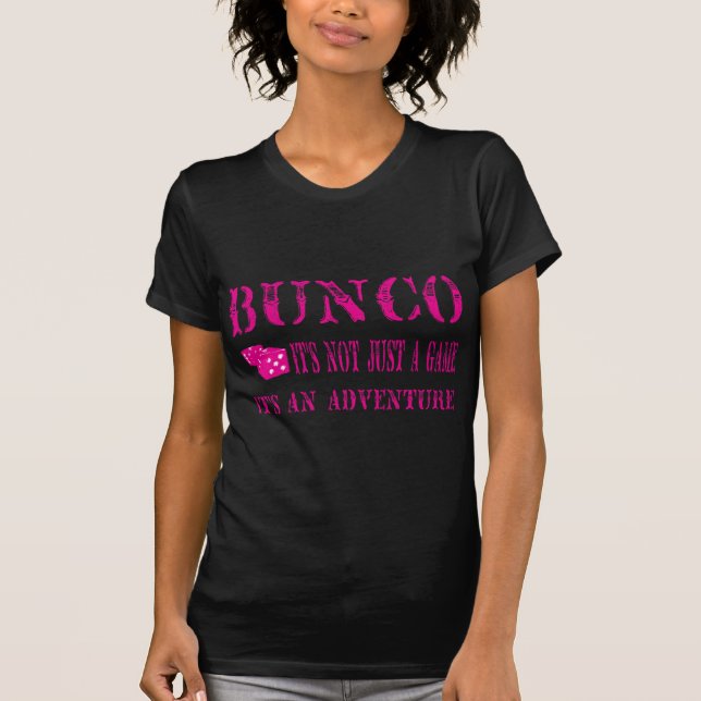 T-shirt bunco son pas simplement un noir et un rose de jeu (Devant)