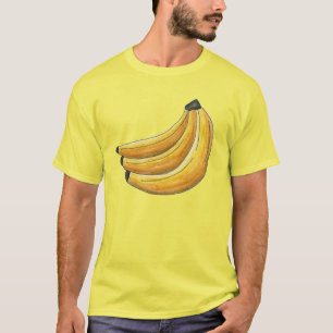 T-shirt Bund de bananes Banane jaune Tee - shirt de fruits