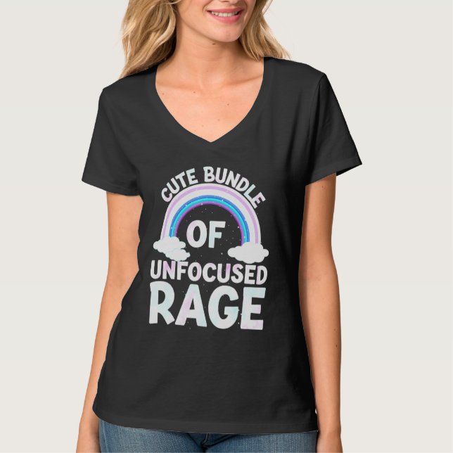 T-shirt Bund De Rage Non Concentré Pastel Goth Rainbow 1 (Devant)