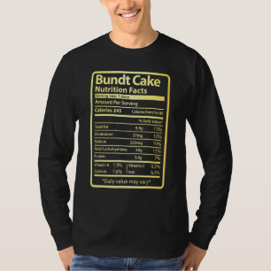 T-shirt Bundt Cake Nutrition Fiches Aliments Pour Noël