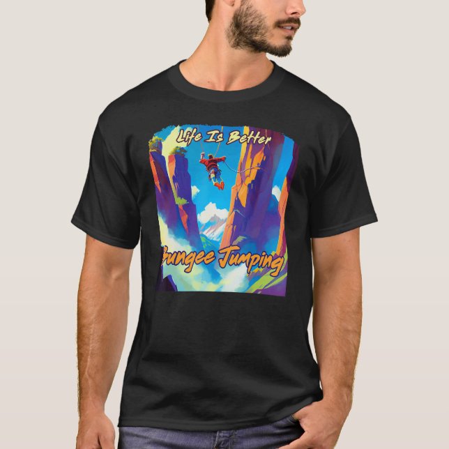 T-shirt Bungee Jumping Extreme Adventure (Devant)
