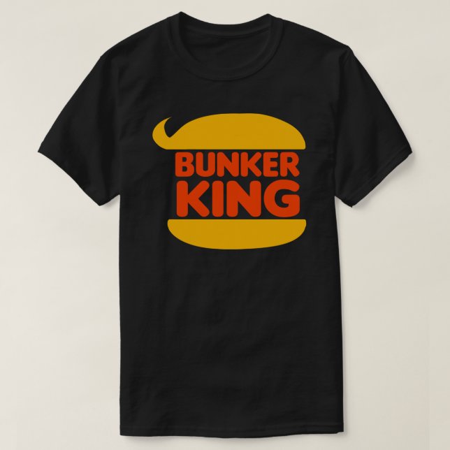 T-shirt Bunker King Funny Anti-Trump Design de Bunker Boy (Design devant)