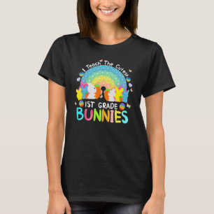 T-shirt Bunnies De 1Ème Année J'Enseigne La Pop La Plus Cu