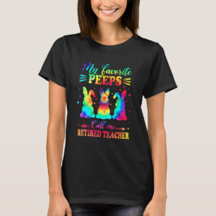 T-shirt Bunnies Favoris Appelez-Moi Professeur Retraité Pâ