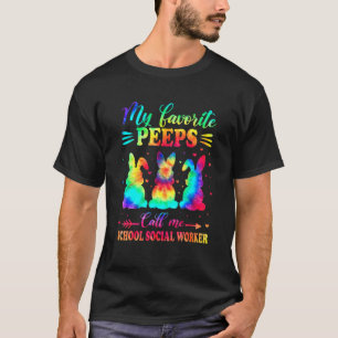 T-shirt Bunnies Favoris Call Me School Social Worker East