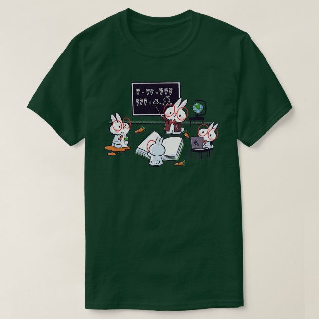 T-shirt Bunnies scientifiques (Design devant)