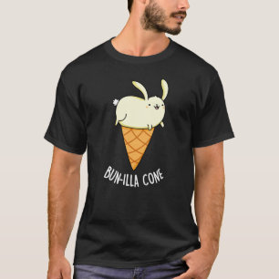 T-shirt Bunnilla Cone Funny Bunny Vanilla Dark BG