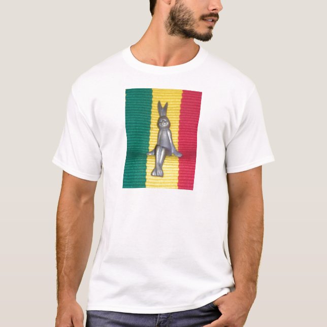T-shirt Bunny à Rasta Couleurs : Une touche d'art Super (Devant)