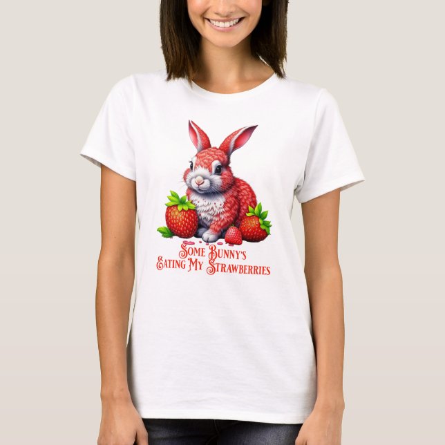 T-shirt Bunny aux fraises (Devant)