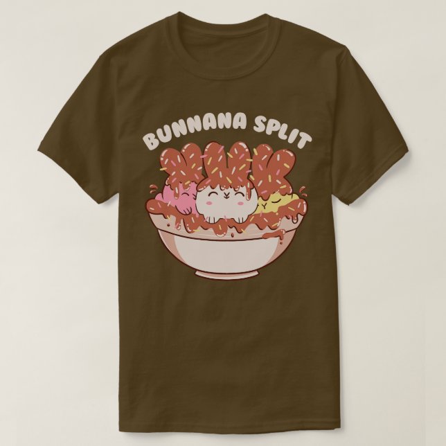 T-shirt Bunny Banana Split Ice Cream Cute Animaux par Tobe (Design devant)