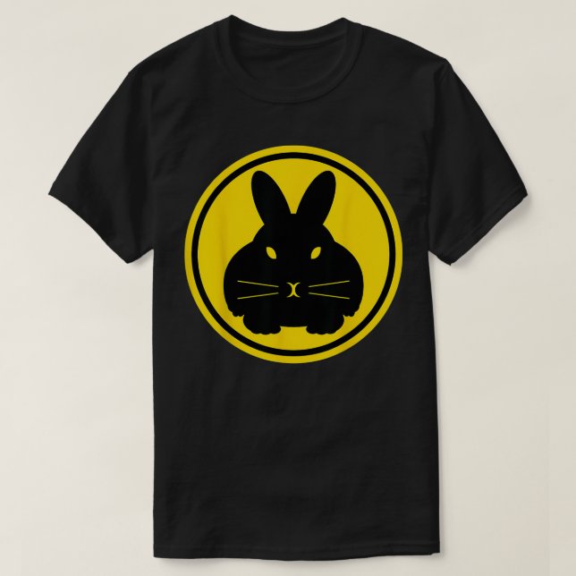 T-shirt Bunny Beacon Rabbit Signal Circle  (Design devant)
