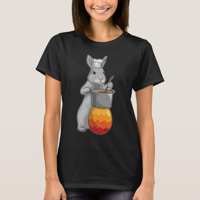 T-shirt Bunny Chef oeuf de Pâques de Pâques (Devant)
