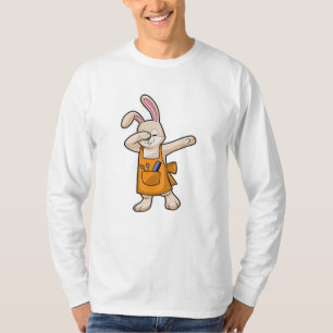 T-shirt Bunny comme coiffeur avec peigne et ciseaux
