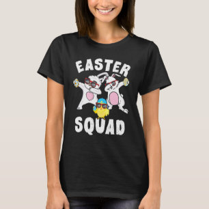 T-shirt Bunny Dabbing Easter Squad Egg Enfants en poussett