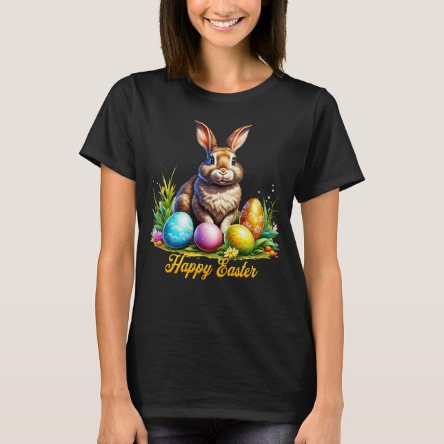 T-shirt Bunny de Pâques baroque (Devant)