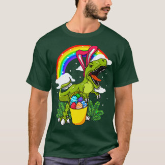 T-shirt Bunny de Pâques Dinosaure Rex Costume Adultes Garç