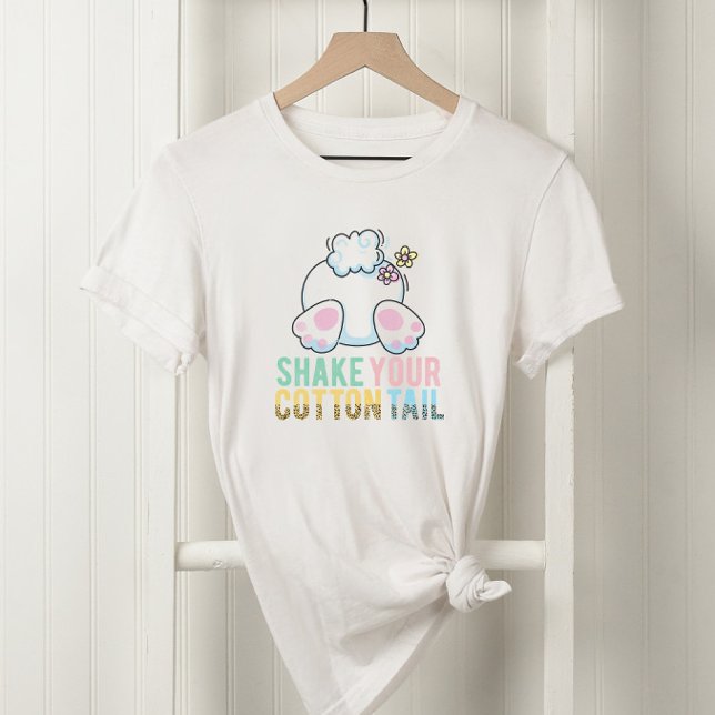 T-shirt Bunny de Pâques secoue ta queue de coton (Créateur téléchargé)