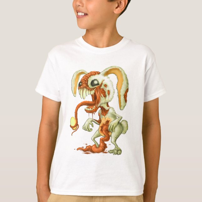 T-shirt Bunny de Pâques Zombie (Devant)