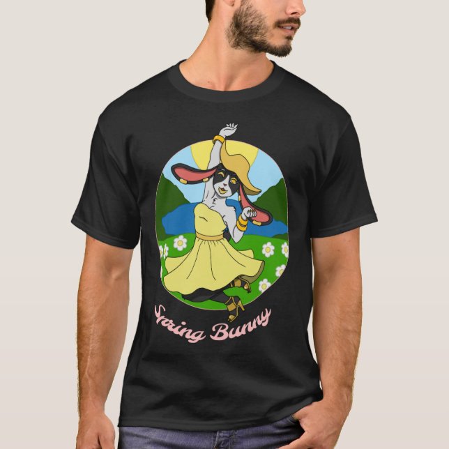 T-shirt Bunny de printemps (Devant)