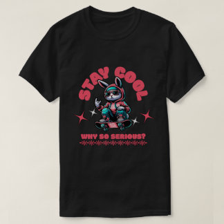 T-shirt Bunny de skateboard cool