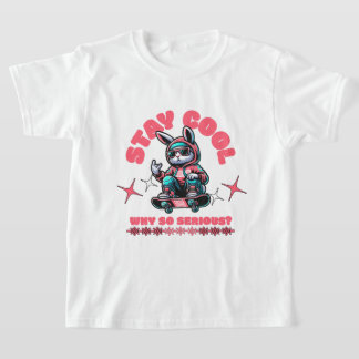 T-shirt Bunny de skateboard cool