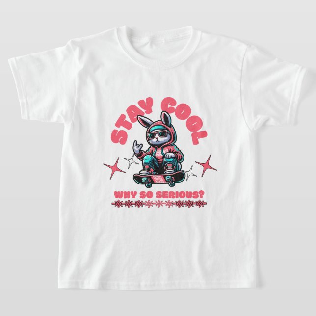 T-shirt Bunny de skateboard cool (Poser)