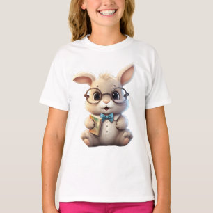 T-shirt Bunny_design.no.3- par Maaya Prints, Kids White