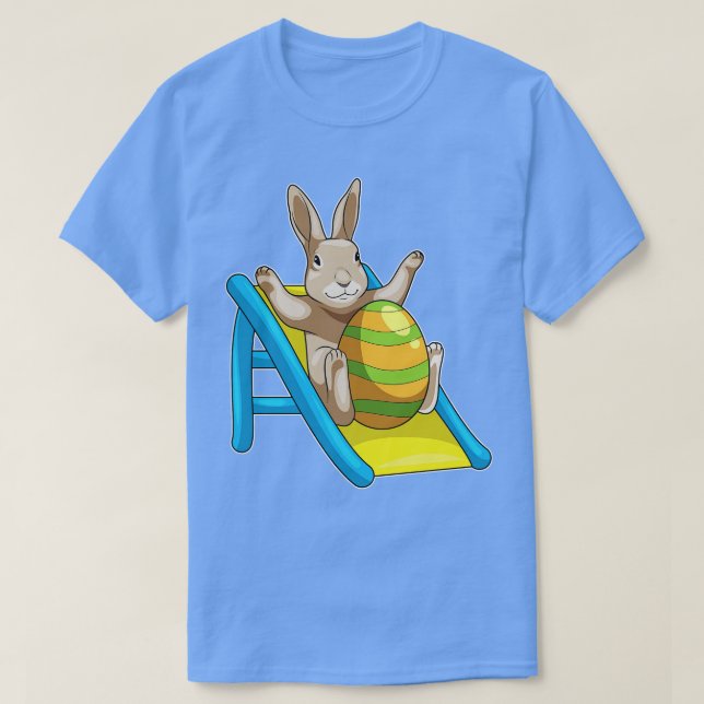 T-shirt Bunny Easter Easter oeuf Slide (Design devant)