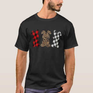 T-shirt Bunny Easter Leopard Plaid Buffalo Rabbit Easter D