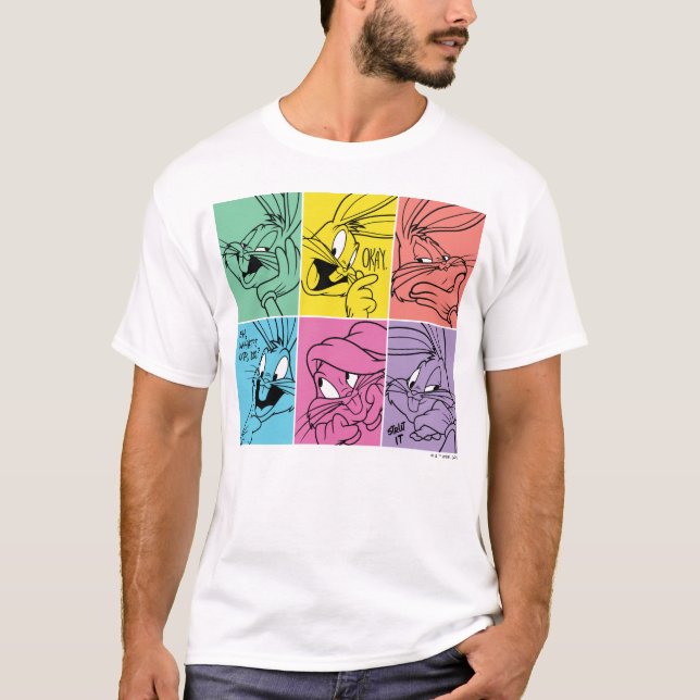 T-shirt BUNNY™ - Expressions de blocs de couleur (Devant)