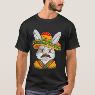 T-shirt Bunny Face Avec Sombrero Boys Hommes Enfants Pâque