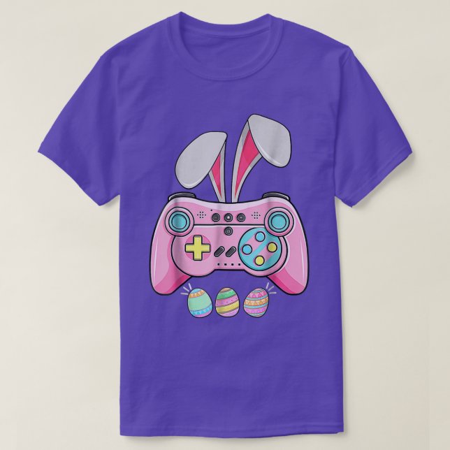 T-shirt Bunny Gaming Controller Vidéo Jeu Lover, Gamer Ea (Design devant)